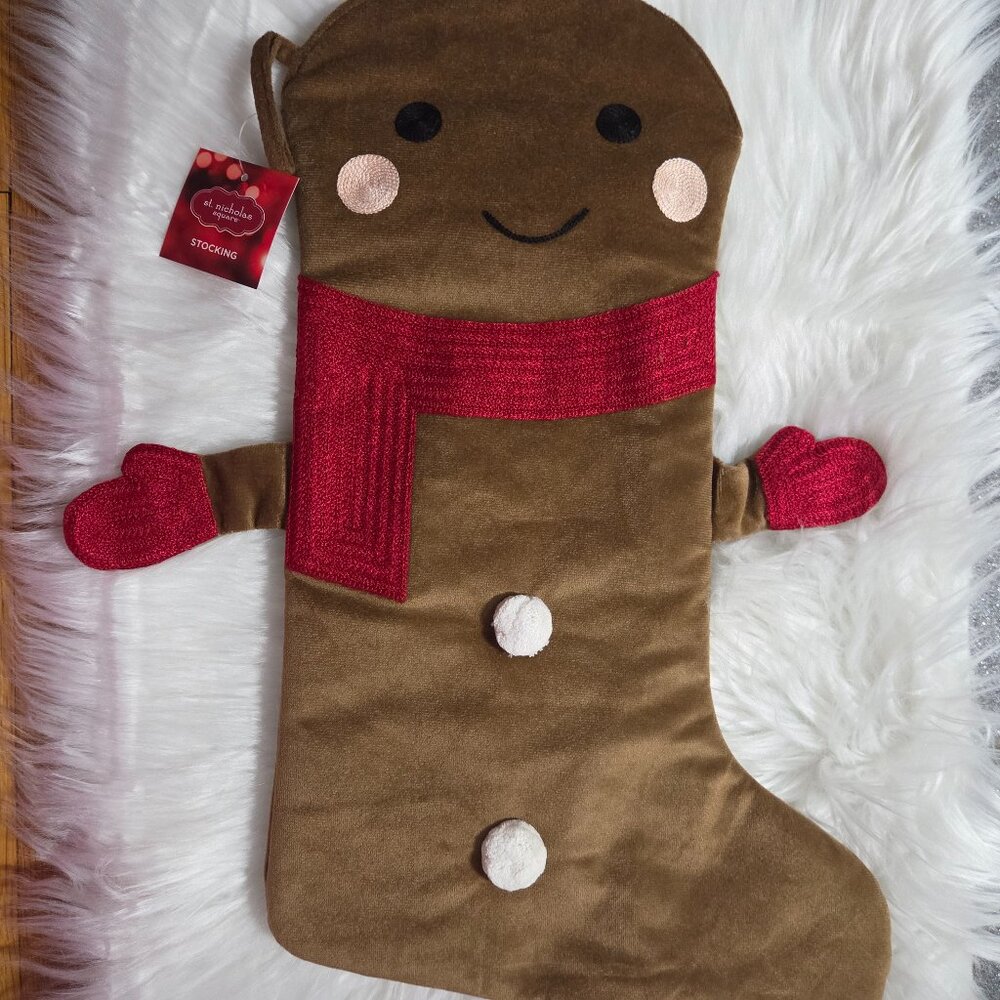 St. Nicholas Square Gingerbread Stocking
